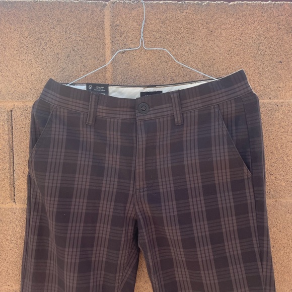 Brixton Other - Brixton Brown Plaid Chino Pants, size 30x30, new with tags